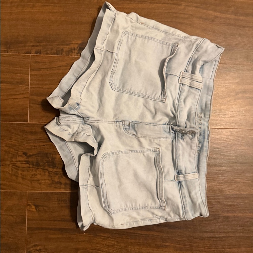 Light Blue Denim Shorts AEO size 14 LNWOT